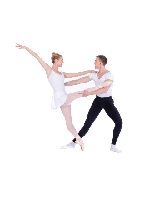 Ballet Tucson Dancers Charles Clark & Shannon Quirk In George Balanchine’s “ Concerto Barocco”.