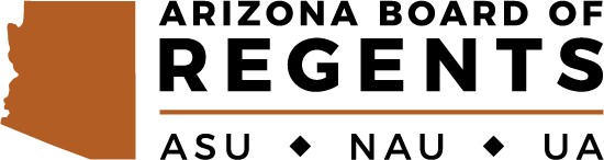 The logo for the Arizona Board of Regents.