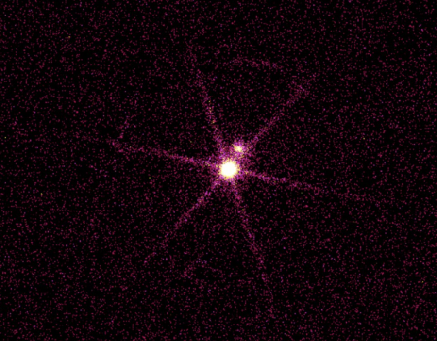 Sirius A and B: A Double Star System in Canis Major (NASA, Chandra repost, 09/26/00) by NASAs Marshall Space Flight Center. The original photo can be viewed here.
