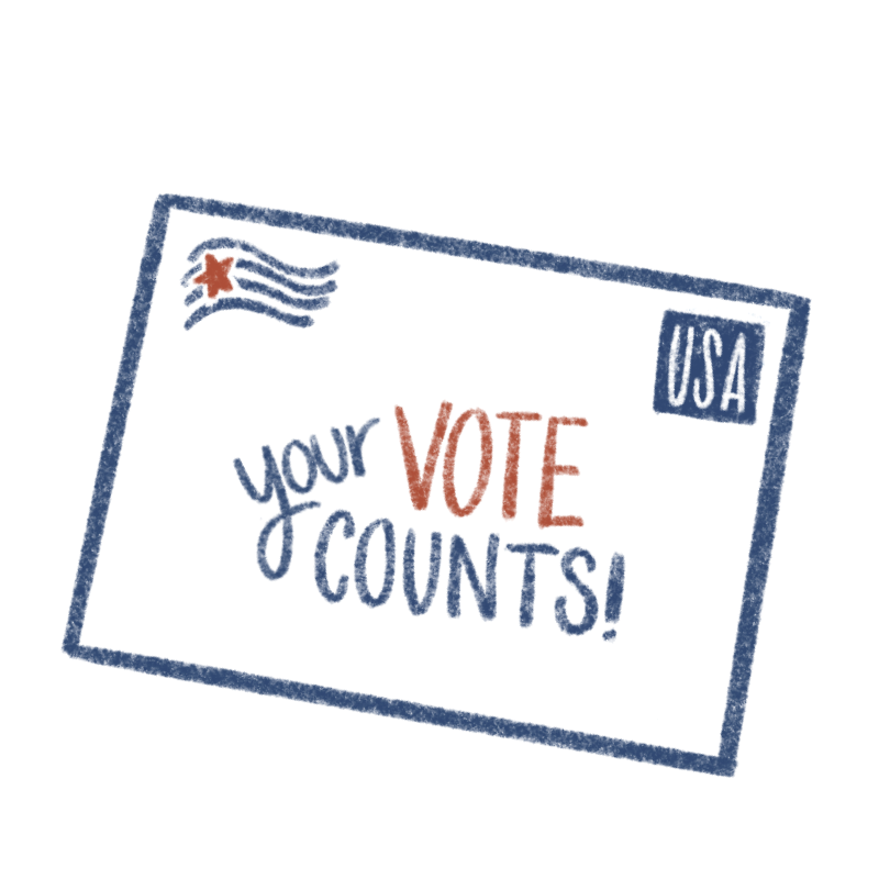 Your vote counts! (Illustration by Molly Cline | Daily Wildcat)