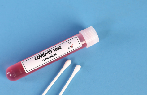On Nov. 17, the U.S. FDA authorized the first at-home coronavirus test from Lucira Health. Recently, the U.S. is seeing upwards of 150,000 new coronavirus cases per day. "Tube with positive blood samples for Coronavirus test" by wuestenigel is licensed with CC BY 2.0. 