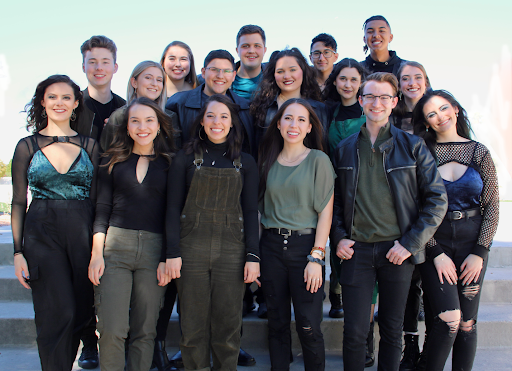 Amplified before performing their set This Blue Dot at the 2020 International Championship of Collegiate A Cappella Quarterfinals last February. 