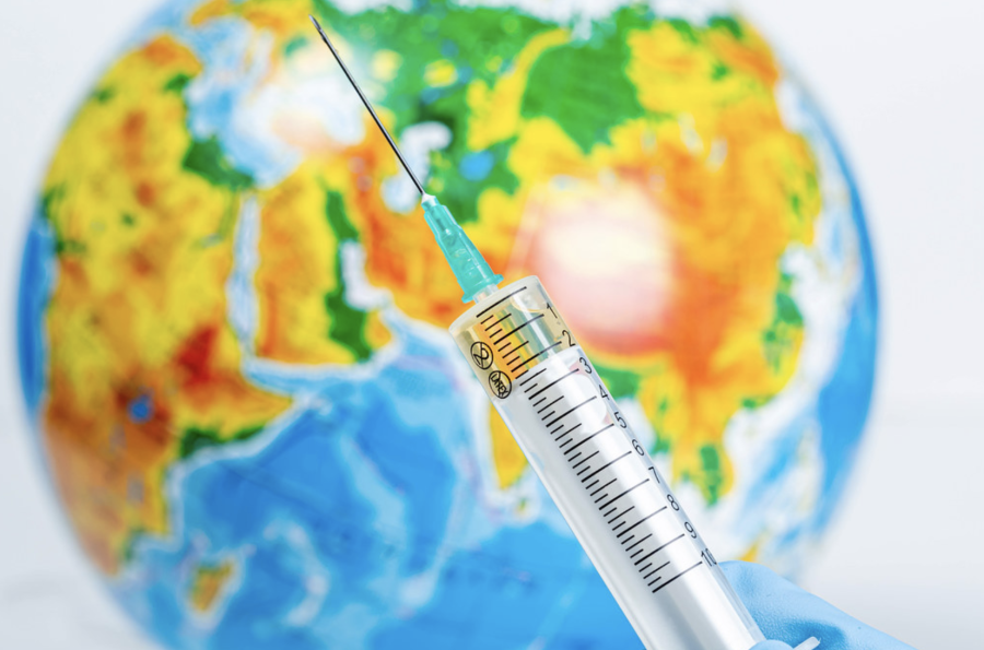 All University of Arizona employees will be required to submit documentation of full vaccination against COVID-19 by Dec. 8. The concept of vaccination. Syringe on the background of the globe by wuestenigel is licensed with CC BY 2.0.