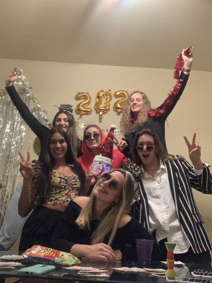 Diana Ramos (left) with her international friends during a New Years celebration on Dec. 31, 2020. (Courtesy Diana Ramos) 