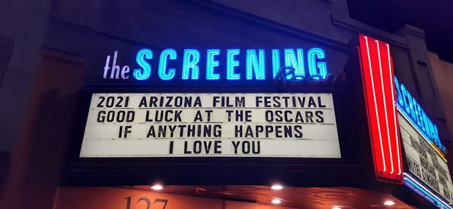 The Arizona International Film Festival bidding past festival goer and now Academy Award winner If Anything Happens I Love You, good luck at the Oscars. (Courtesy Mia Schnaible) 