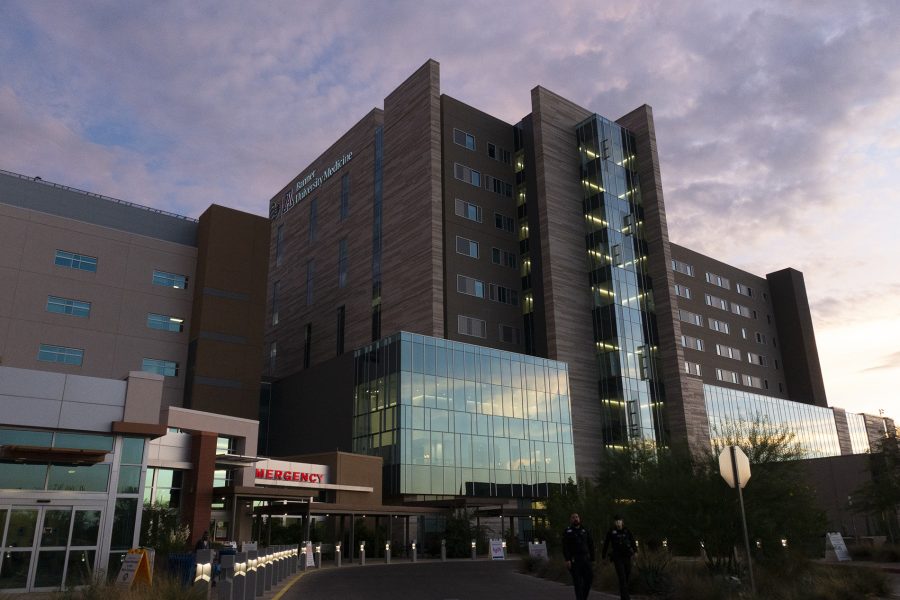 The sun sets over Banner — University Medical Center Tucson ER. The new sexual assault forensic lab opened inside the Emergency Department on Aug. 25.