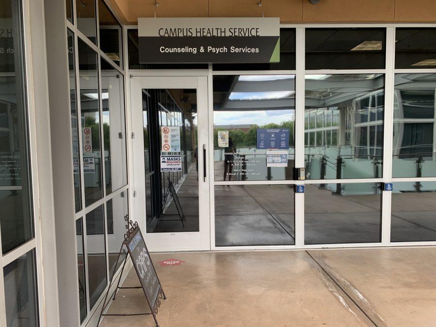 The entrance to Counseling and Psych Services at Campus Health on Oct. 4 at the Highland Commons building. CAPS is located on the third floor of the building.