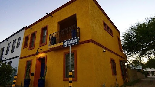  A house stands on the corner in Barrio Viejo, one of the oldest neighborhoods in Tucson.