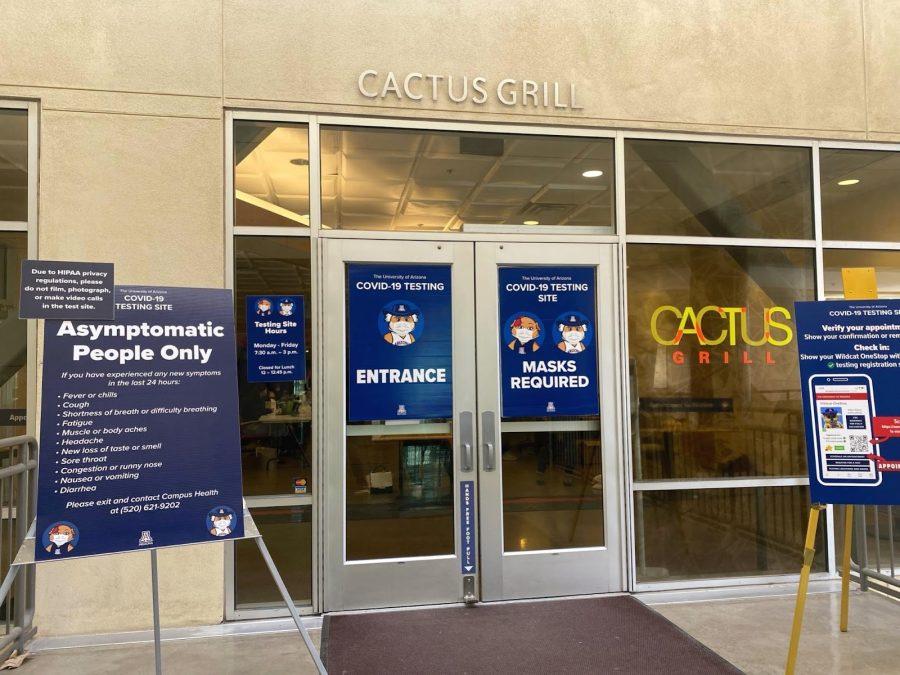 The Cactus Grill restaurant is now a COVID-19 testing facility. (Courtesy Genavieve Sinner)