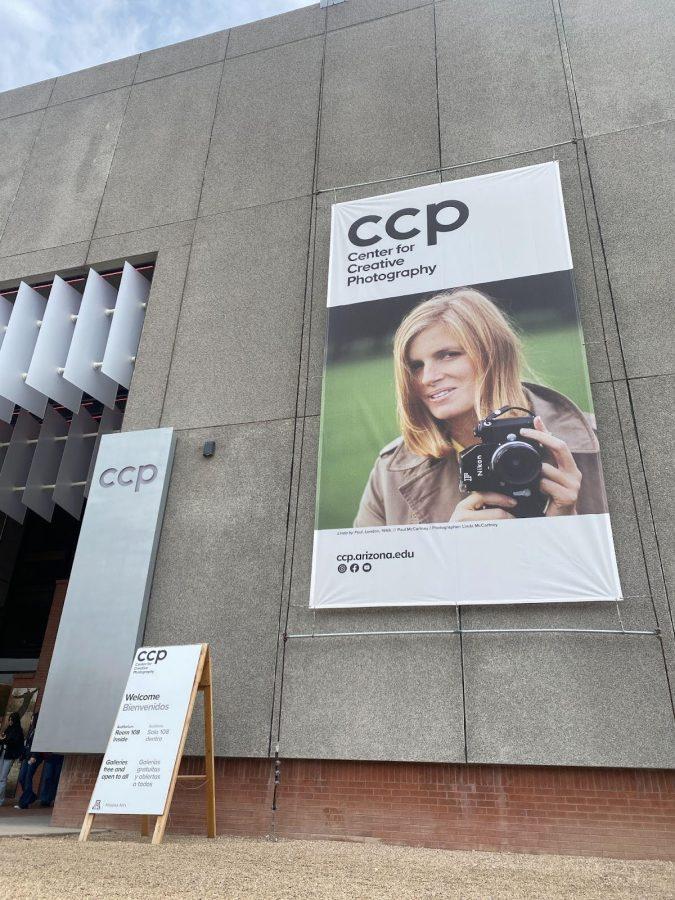 The Linda McCartney Retrospective is being hosted in the University of Arizona Center for Creative Photography. (Photo by Kayla Linderman, El Inde Arizona)