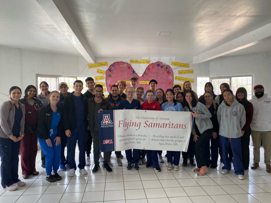 The UAs branch of Flying Samaritans gives students the opportunity to expand their linguistic and medical skills while also helping underserved communities. The group travels to Agua Prieta, Sonora, Mexico every month and provides free dental and medical care to people in the area. (Courtesy Flying Samaritans)