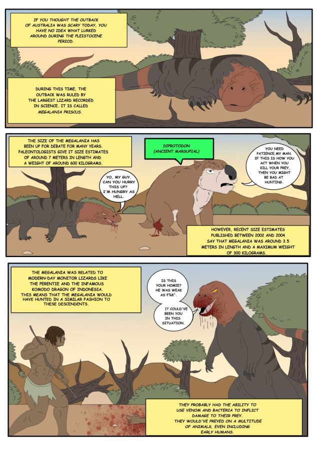 COMIC: Paleontology 101 #6  – Megalania