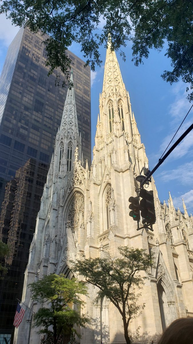 St. Patricks Cathedral is pictured in New York City on Aug. 14, 2023. St. Patricks Cathedral opened in 1879.