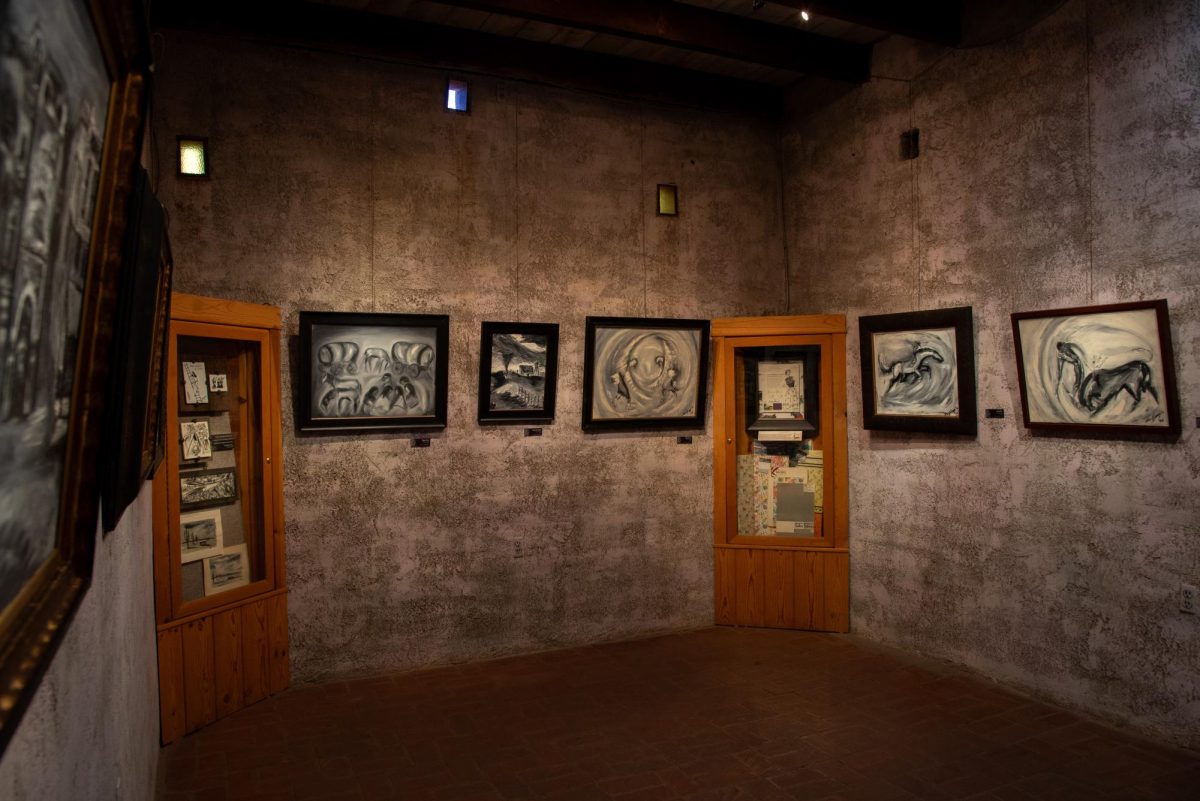Artwork from the Revolution and DeGrazia Black and White exhibit is displayed at DeGrazia Gallery in the Sun. The museum is open every day from 10 a.m. to 4 p.m.