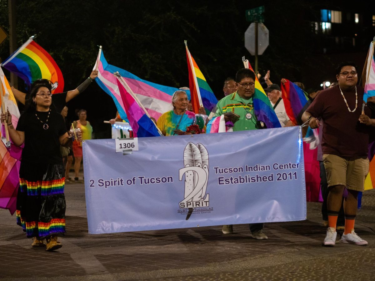 The Two-Spirit of Tucson presents in the 2023 SAAF Tucson Pride Parade on Friday, Sept. 29 at Armory Park in Tucson. Many floats promoting businesses, organizations and more were present at the event.
