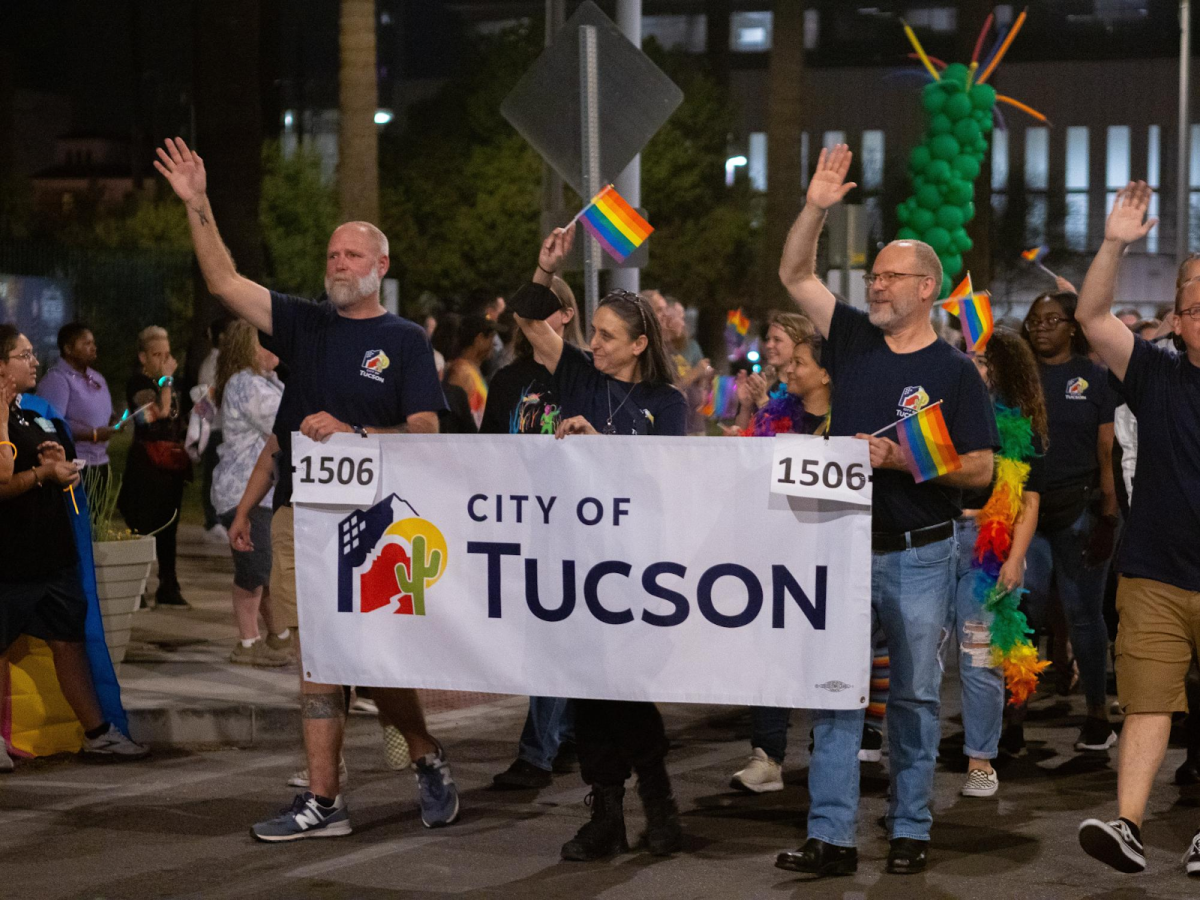 The City of Tucson walks in this year’s Tucson Pride Parade sponsored by SAAF on Friday, Sept. 29, at Armory Park. Many floats promoting businesses, organizations and more were present at the event.