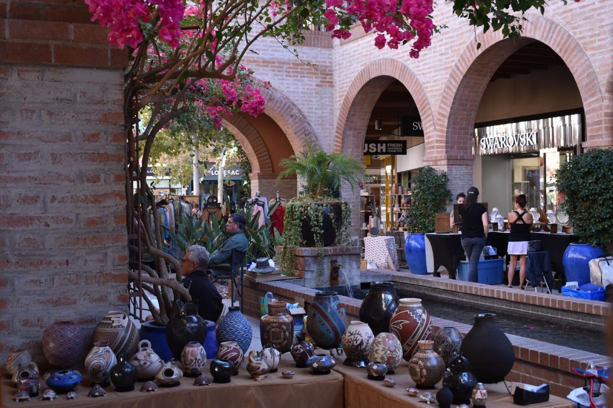 Art exhibits at the La Encantada Fine Art Festival on Nov. 5 at 2905 E. Skyline Dr. The shopping mall holds three fine art festivals throughout the year. 