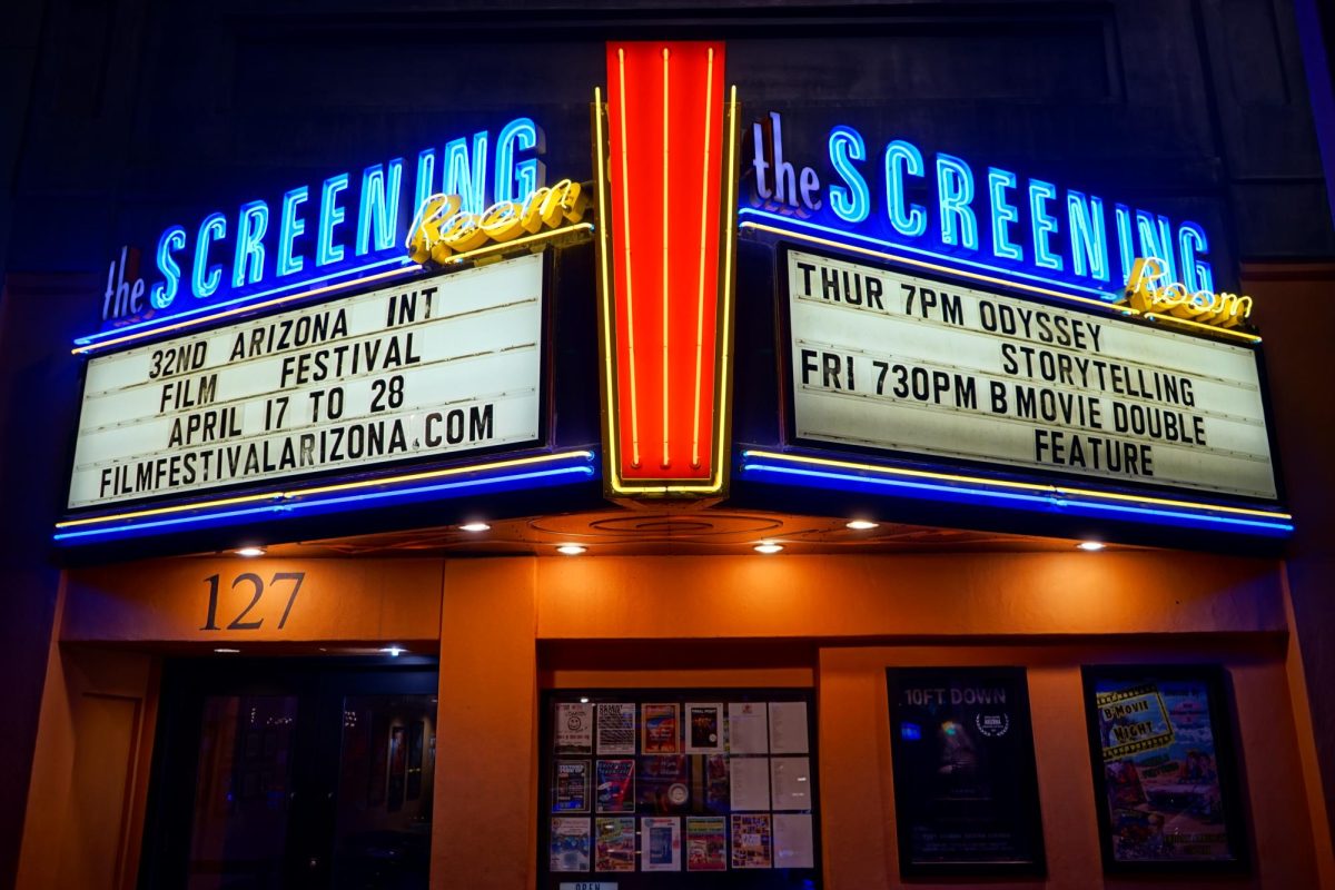 The Screening Room in downtown Tucson on April 4. The Screening Room is an arthouse theater that hosts movies, comedy shows, music and more. 