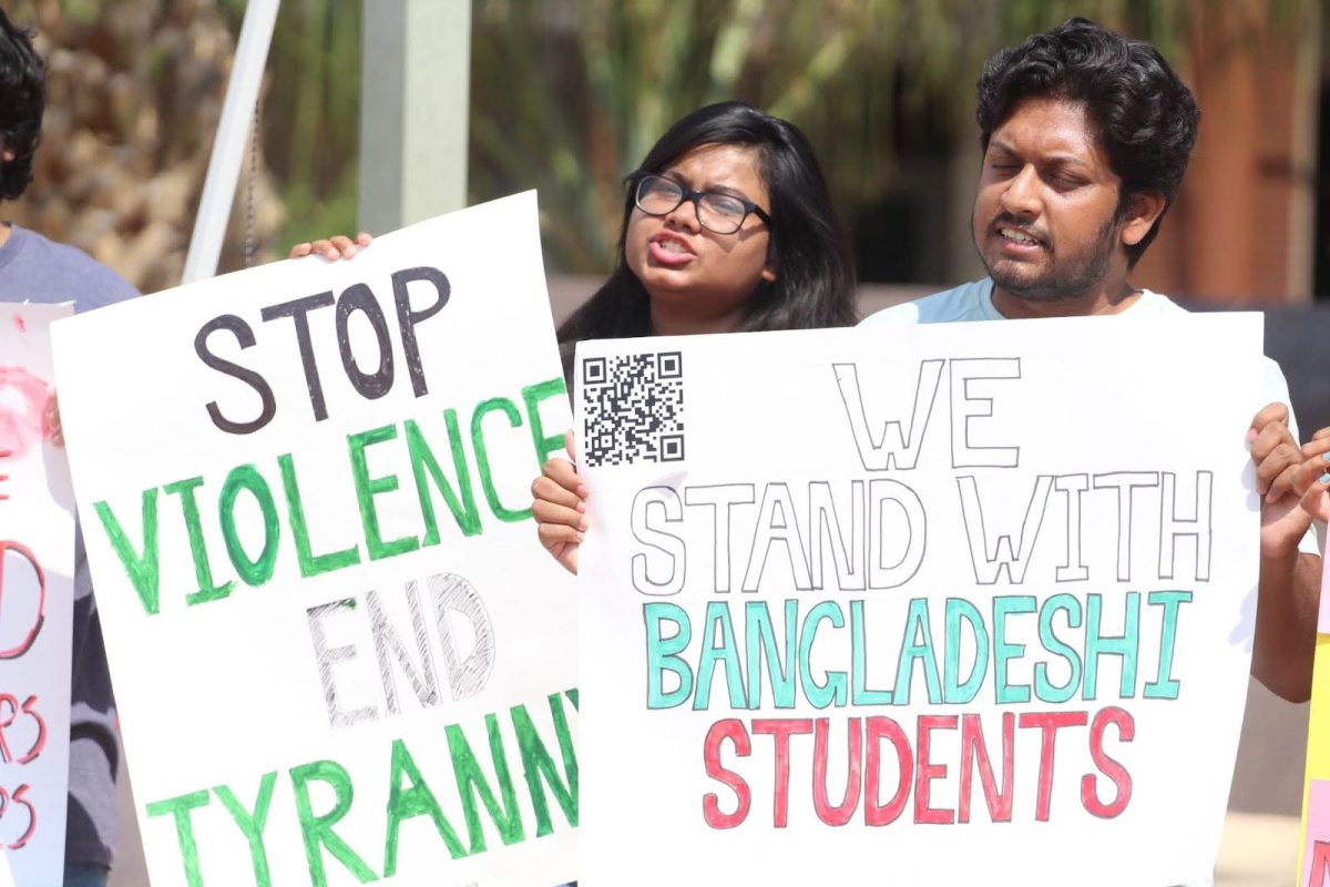 UA BSA protests violence of the Bangladeshi government