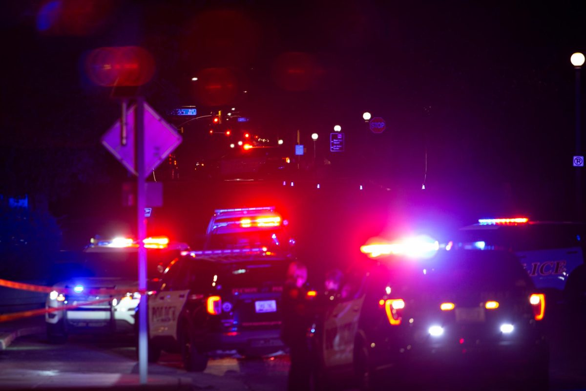 Cops block off multiple intersections near Arizona Sonora Residence Hall after a campus shooting on Sept. 22. The shooting occurred late Sunday night. 