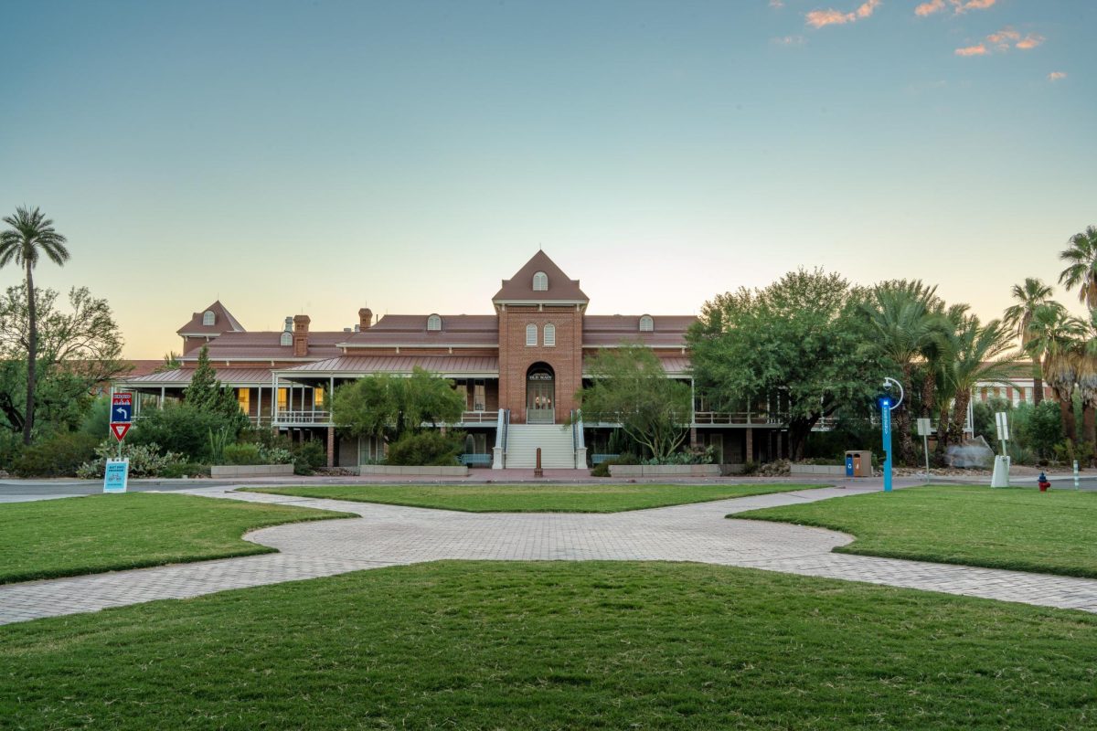 View of the Old Main from the University of Arizona Mall Memorial on Sept 9. According to the National Register of Historic Places, Old Main is one of the oldest standing educational structures in the Western United States.