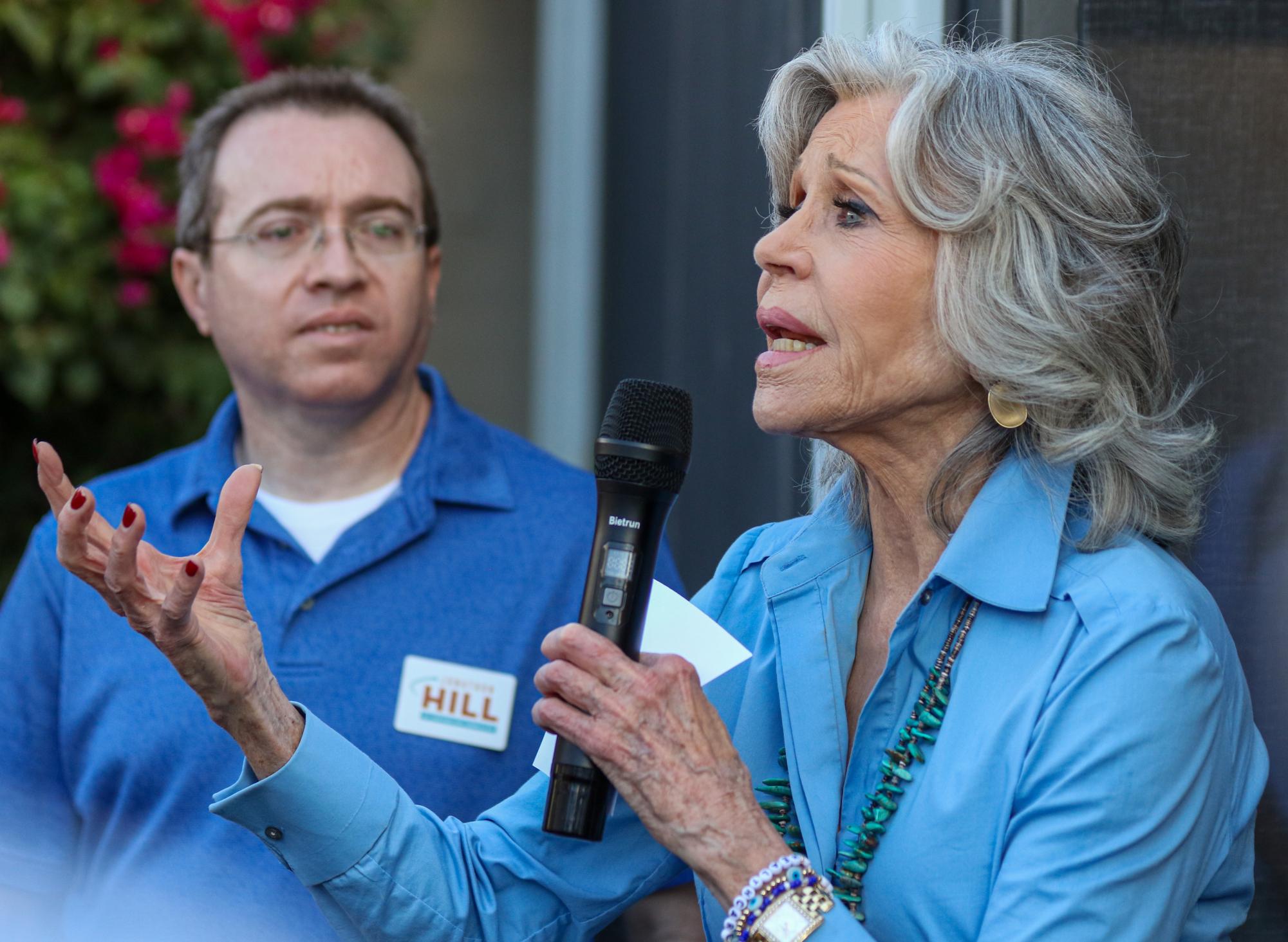 Jane Fonda visits Tucson to support Democratic Arizona Corporation