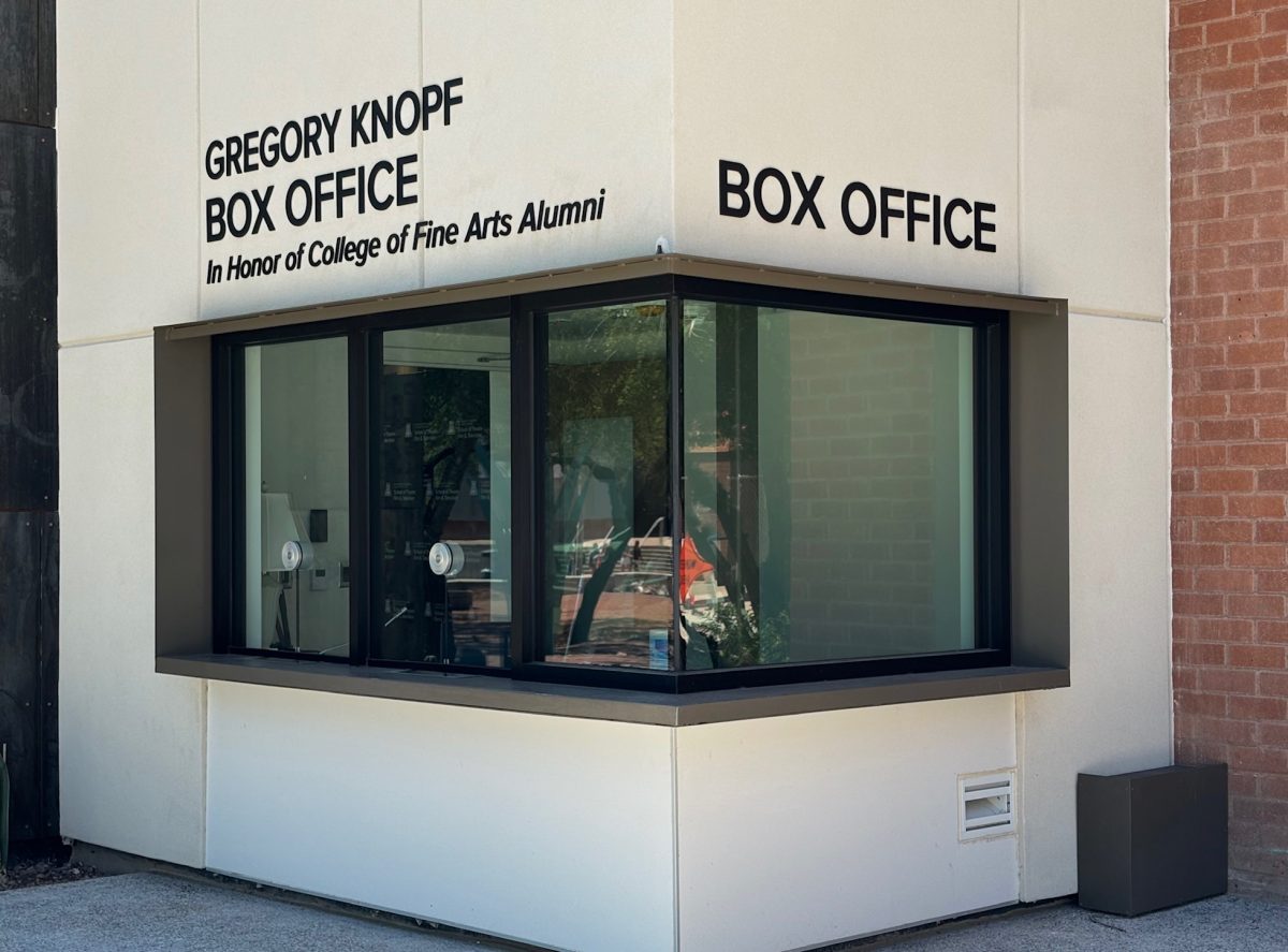 The Gregory Knopf Box Office at the University of Arizona in Tucson, Ariz. on Sept 10, 2024. This is where people can buy tickets in person for Arizona Repertory Theatre’s upcoming shows.