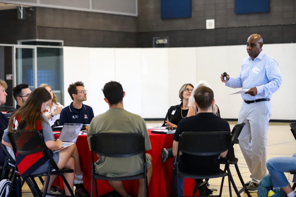 ASUA holds a town hall meeting on Oct. 17 in the South Recreation center to discuss voting and elections in Arizona. The event was free to attend.