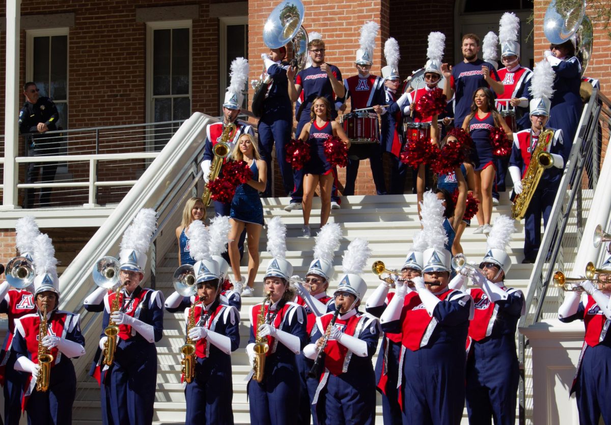 The Pride of Arizona performs for the welcome party of new University of Arizona President Suresh Garimella on Oct. 2. President Garimella's tenure as president began Oct. 1 and his first official day on campus was Oct. 2.