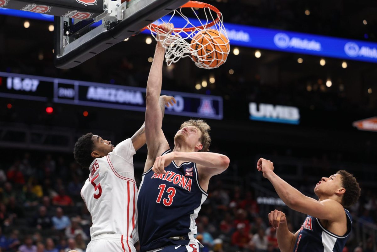 No. 3 Arizona men’s basketball falls to No. 1 Houston in Big 12 Championship