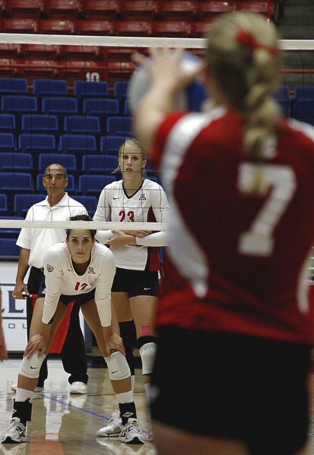 The University of Arizonas Womens Volleyball Team plays Eastern Washington at the McKale Center in Tucson Ariz., on Sept. 3, 2011.  The UA team won 3-0.
Keith Hickman-Perfetti / Arizona Daily WIldcat


