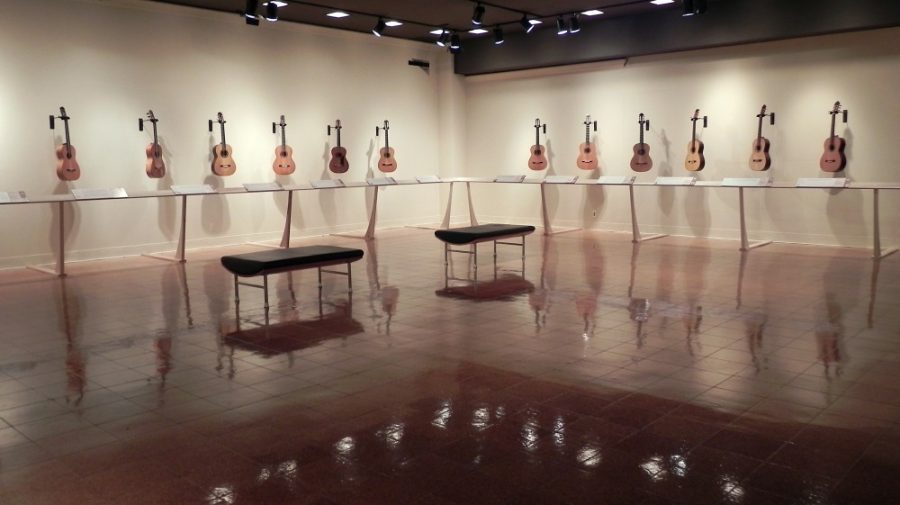 Juni Nelson/ Arizona Daily Wildcat

The U of A Museum of Art has launched a new exhibit entitled Good Vibrations that focuses on the art of the guitar. The worlds oldest guitar is available for viewing at the exhibit. 