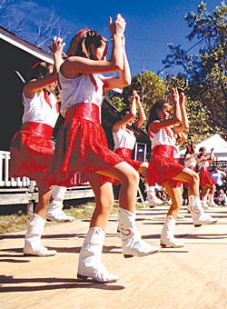 Cheerleaders theyre not... Cloggers is the proper term.