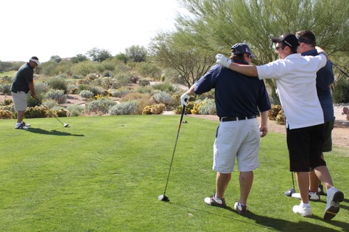 Lisa Beth Earle / Arizona Daily Wildcat

Veterans golfing at The Golf Club at Vistoso in Oro Valley for Veterans Day.
