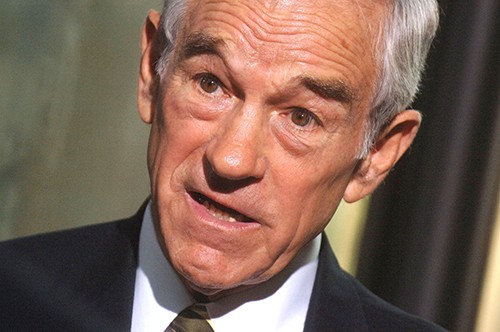 Ron Paul speaks during a campaign meeting in Midtown Manhattan, New York City, on October 13, 2007. (Dennis Van Tine/Abaca Press/MCT)