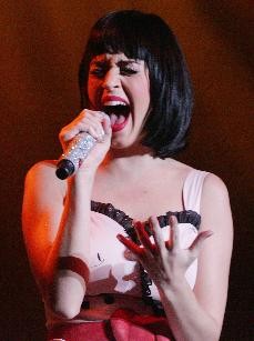 Katy Perry performs to a sold-out crowd at Centennial Hall on Monday evening.