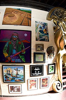 Eclectic styles of art are exhibited from floor to ceiling at Solar Culture, 31 E. Toole Ave., creating a unique backdrop for performing musical acts.