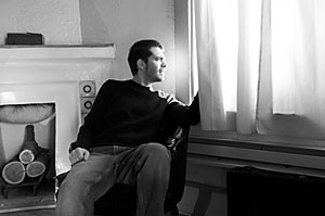 Acclaimed Tucson songwriter Nick Luca is seen here in a pensive moment. Maybe hell catch you in a pensive moment when you go see him at Plush tonight.