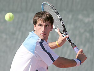 Senior tennis player Roger Matalonga won his doubles match with fellow senior Daniel Andrus against No. 45 Texas A&M-Corpus Christi yesterday. The Wildcats (6-0) also won Saturday, defeating No. 67 Fresno State 5-2. 