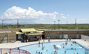 The Quincie Douglas pool is located directly across from the site of the proposed UA Bioscience Park, East 36th Street and South Kino Parkway.  Bioscience Park would place the UA at the forefront of the biotech technology.