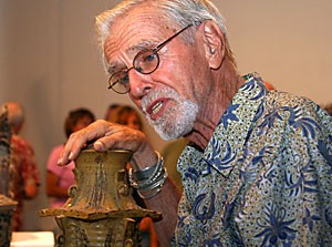 UA professor emeritus Maurice Grossman exhibits his retrospective ceramics and containers at the recently relocated Dinnerware Contemporary Arts at 264 E. Congress St.