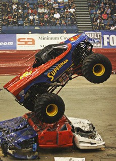 Mike Christy / Arizona Daily Wildcat

Monster Jam 2009 at the TCC Arena.  Grave Digger wins.
