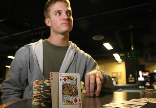 Gordon Bates / Arizona Daily Wildcat
Zach Goldberg, a UofA senior in finance, returned from a no limit hold em game in the Bahamas early this January with his own finances set ahead by $300,000. He had traveled there with his friend and brother to the Atlantis, and the new year is off to a good start.