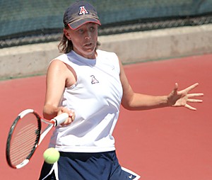 Jacob Konst / Arizona Daily Wildcat

Tucson, Ariz - The Arizona womens tennis team (12-11, 3-5) wrapped up its regular season Saturday afternoon at the LaNelle Robson Tennis Center, with a 5-2 loss to rival Arizona State (13-8, 4-4).

The Wildcats got off to a slow start Saturday as they were swept in doubles.