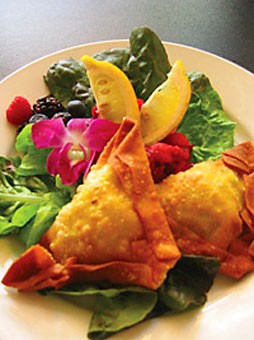 These samosas are available for only $5 during happy hour. Although Hotel Congress the Cup Caf