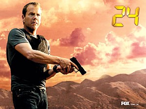 The hit show 24 follows Jack Bauer, played by Kiefer Sutherland, as a member of the L.A. Counter Terrorist Unit. He stops bombs from exploding and assassination attempts, all the while keeping the audience hooked.