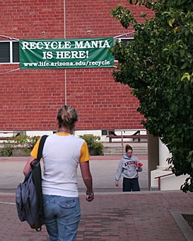JAKE LACEY

Recycle Mania is back in the residential dorms.
