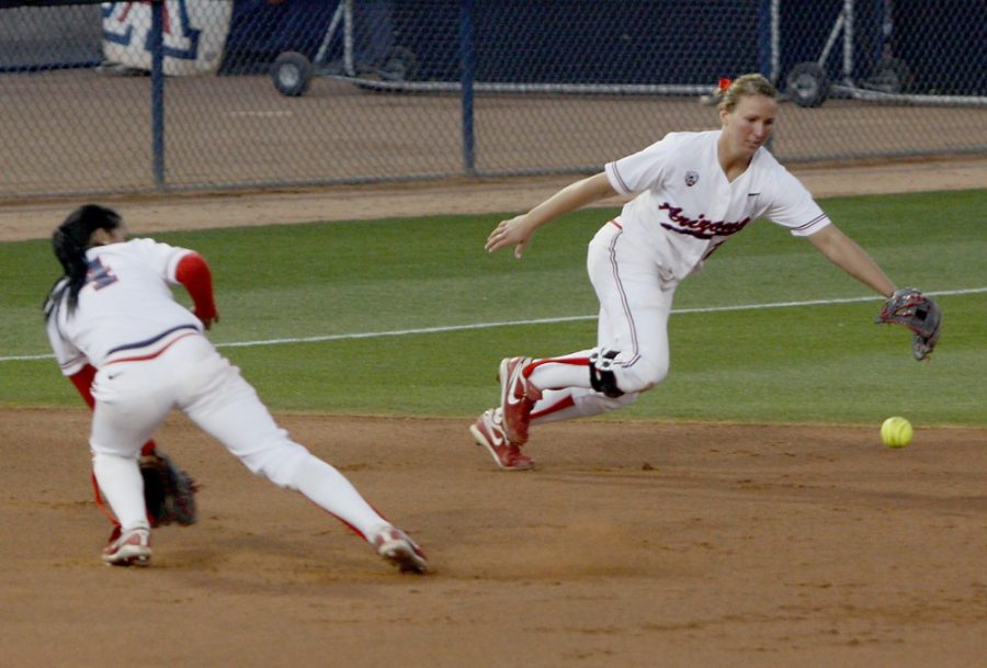 UA Softball vs New Mexico State on 21 March 2012. After an uninspired beginning UA won 6-3 after scoring five runs in the sixth inning.

Keith Hickman-Perfetti/ Arizona Daily Wildcat

