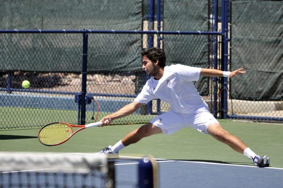 Alex Kulpinski / Arizona Daily Wildcat

Andre Vidaller and the UA men's tennis team play against Utah in April 2012.


