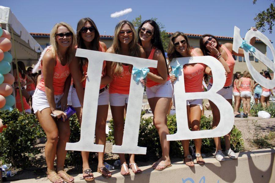 Jordin OConnor / Arizona Daily Wildcat

With bid day happening on campus, sororities welcomed newcomers to their houses.

